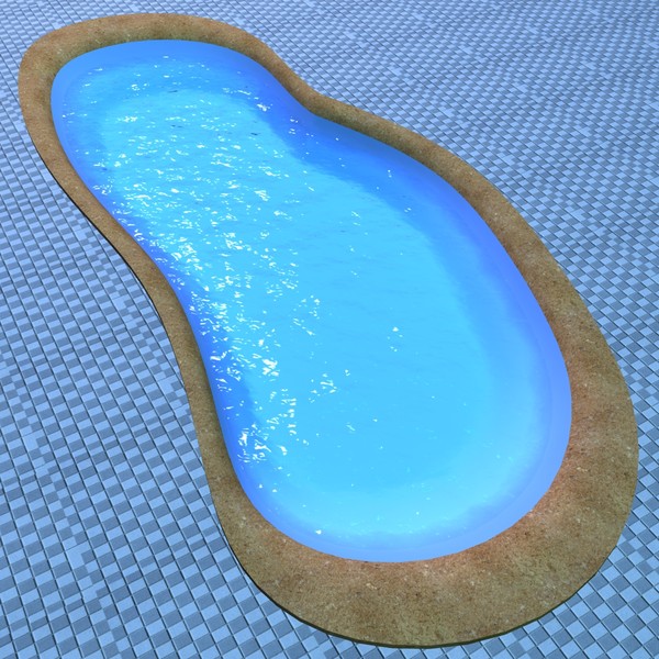 swimming pool 3d model - Swimming pool by tanase laurentiu